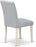 V076AB015-5 5 Piece Dining Set Includes a Rectangle Dining Room Table with V-Legs and 4 Baby Blue Linen Fabric Upholstered Parson Chairs, 36X60 Inch, Multi-Color