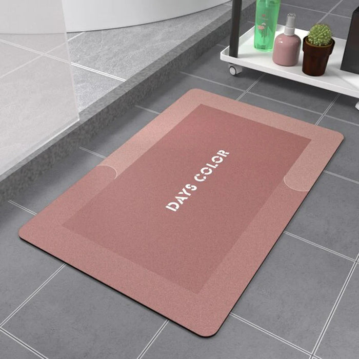 Super Absorbent Quick Drying Bathroom Carpet Kitchen Oil Proof Napa Skin Bath Mat Modern Simple anti Slip Floor Mats Doormat