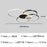 Modern LED Ceiling Light for Living Room Dining Room Hall Bedroom Dimming Luxury Chandelier Indoor Decor Lighting Fixture Luster