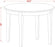 BOBA5-CAP-21 5 Piece Kitchen Table & Chairs Set Includes a round Dining Room Table and 4 Blue Color Linen Fabric Parsons Dinette Chairs, 42X42 Inch, Cappuccino