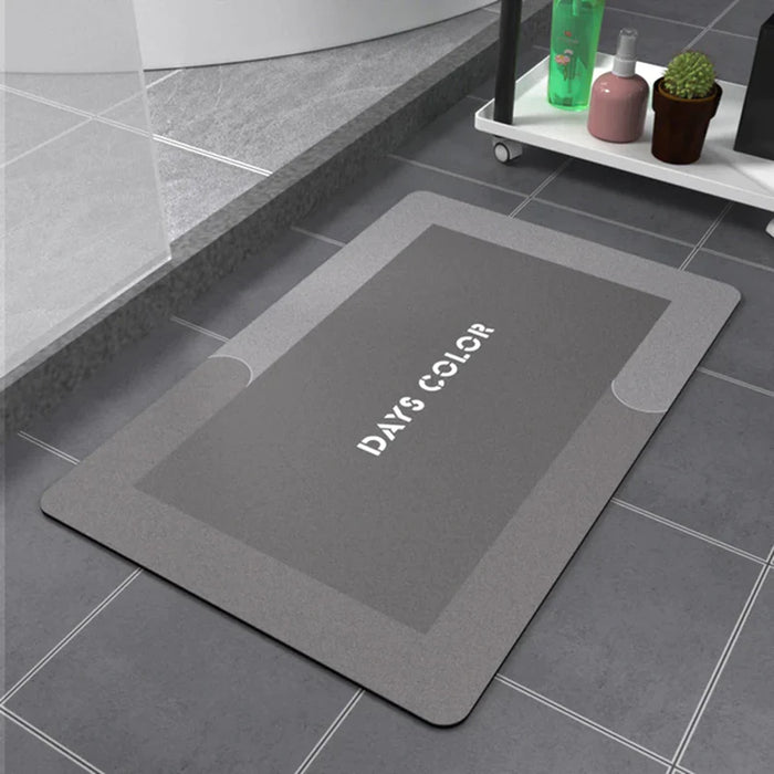 Super Absorbent Quick Drying Bathroom Carpet Kitchen Oil Proof Napa Skin Bath Mat Modern Simple anti Slip Floor Mats Doormat