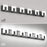 6 Lights Modern Black Vanity Light up and down Black LED Vanity Light Fixtures Bathroom Wall Light over Mirror 6000K
