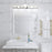 24.4 Inch Crystal Vanity Lights Modern LED Vanity Lights for Bathroom Lighting Fixtures Modern Bathroom Wall Light (5500K White Light)