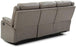 Ward Faux Leather Double Reclining Sofa in Gray
