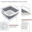 1Pc Square Fruit Vegetable Washing Washbasin Kitchen Product Supply Folding Sink Drain Basket Travel Outdoor Camp Portable Basin