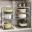 Kitchen Shelves Multi-Layer Pot Storage Rack Adjustable Cabinet under Sink Pan Rack Stainless Household Bowls Organize Holder