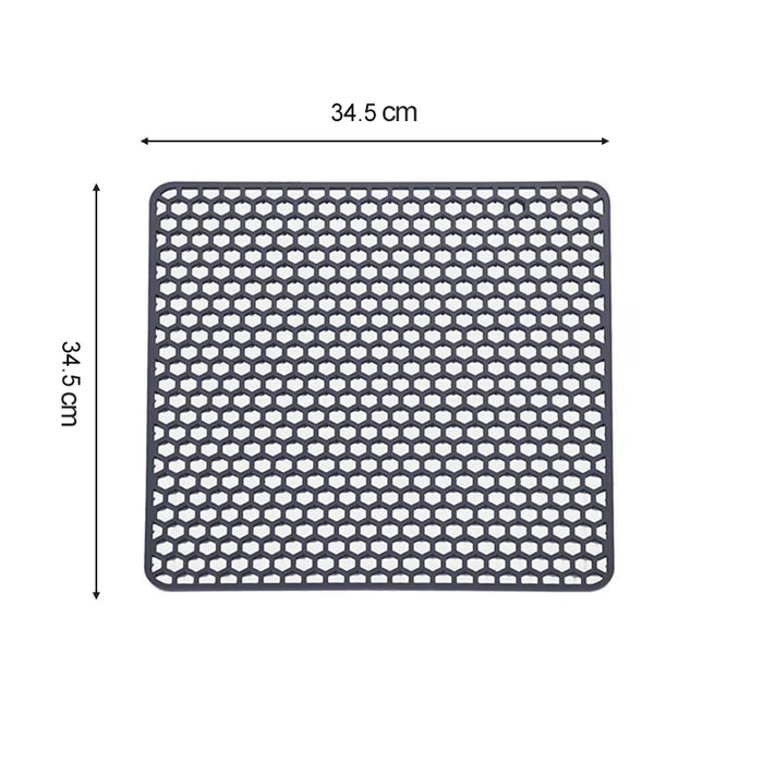 Sink Protectors for Kitchen Sink,Sink Mat,Grid Silicone Kitchen Sink Mat for Bottom of Stainless Steel Sink,Heat Resistant Mat