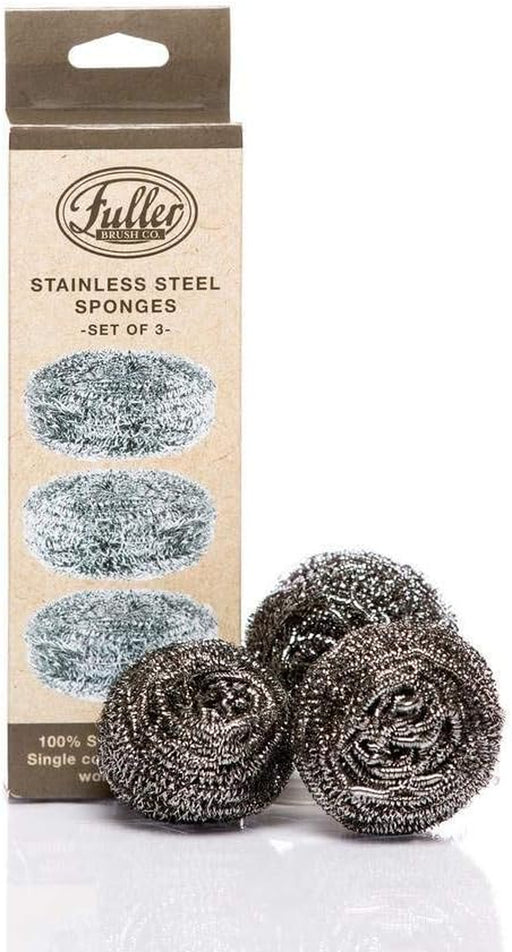 Stainless Steel Sponges (Set of 3)