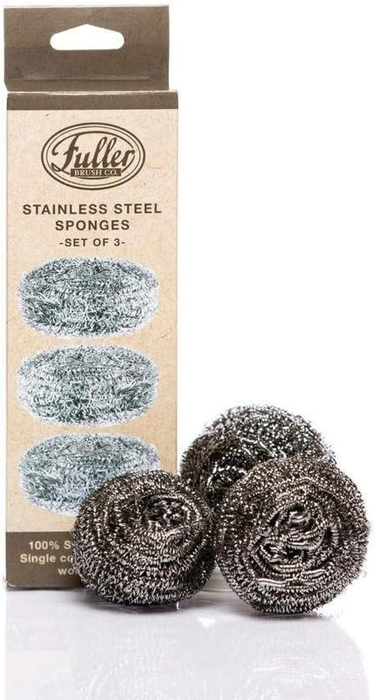 Stainless Steel Sponges (Set of 3)