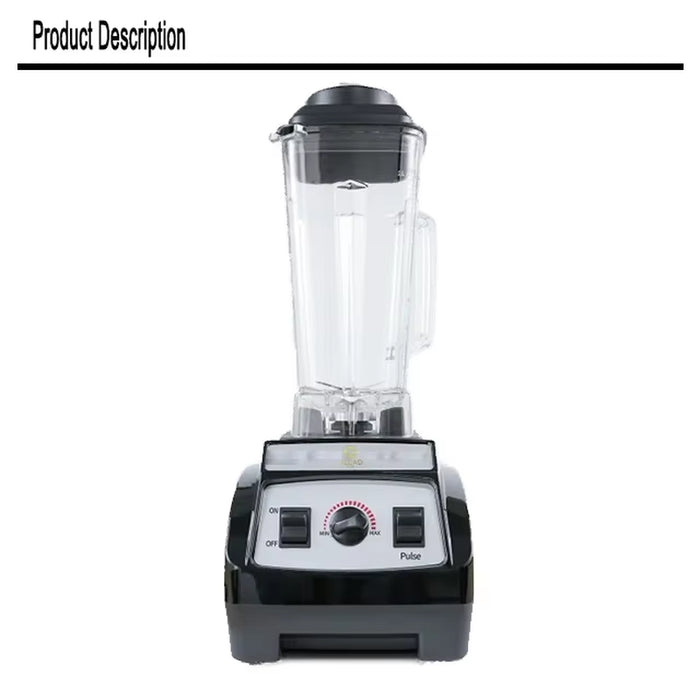 Commercial Industrial Heavy Duty Blender Machine Mixer Blender Electric Smoothie Juicer Blender Plastic Food 2800Rpm