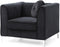 Delray Velvet Chair in Black