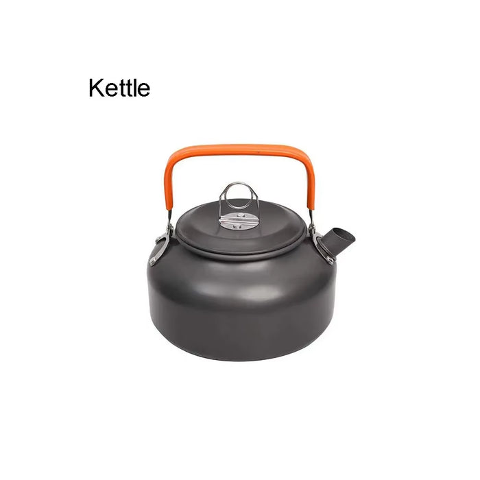 Camping Cookware Kit Outdoor Cooking Set Aluminum Equipment Outdoor Pot Travel Tableware Kitchen Hiking Picnic BBQ