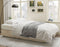 Sofa Bed, Sleeper Sofa with Storage Chaise, Pull Out Couch for Living Room, Beige Chenille