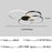 Modern LED Ceiling Light for Living Room Dining Room Hall Bedroom Dimming Luxury Chandelier Indoor Decor Lighting Fixture Luster