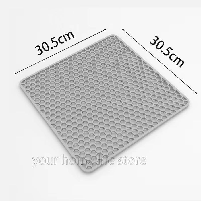 Sink Protectors for Kitchen Sink,Sink Mat,Grid Silicone Kitchen Sink Mat for Bottom of Stainless Steel Sink,Heat Resistant Mat