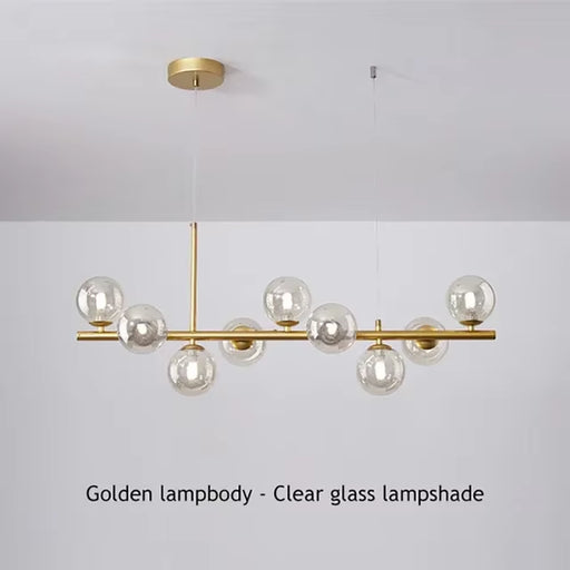 Modern Glass Ball Ceiling Chandelier for Table Dining Living Room Kitchen Island Pendant Lamp Home Decor Indoor Lighting Fixture