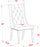 7 Piece Modern Dining Table Set Consist of a Rectangle Wooden Table and 6 Light Grey Faux Leather Upholstered Chairs, 36X60 Inch, Linen White