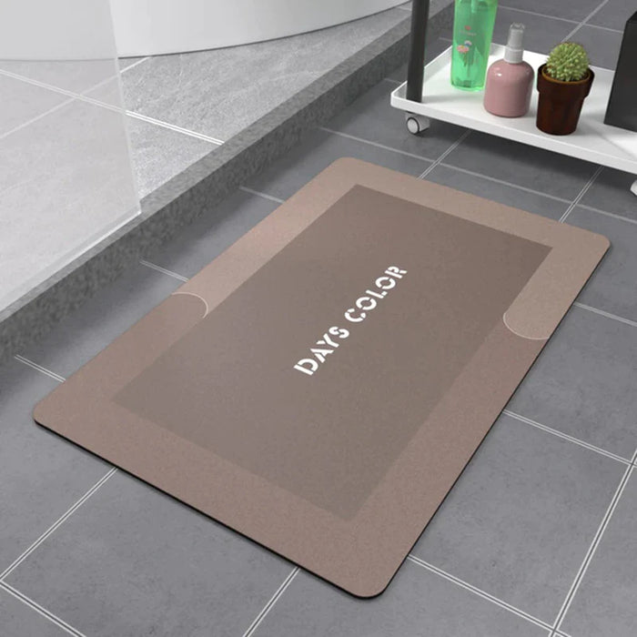 Super Absorbent Quick Drying Bathroom Carpet Kitchen Oil Proof Napa Skin Bath Mat Modern Simple anti Slip Floor Mats Doormat