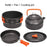 Camping Cookware Kit Outdoor Cooking Set Aluminum Equipment Outdoor Pot Travel Tableware Kitchen Hiking Picnic BBQ