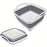 1Pc Square Fruit Vegetable Washing Washbasin Kitchen Product Supply Folding Sink Drain Basket Travel Outdoor Camp Portable Basin