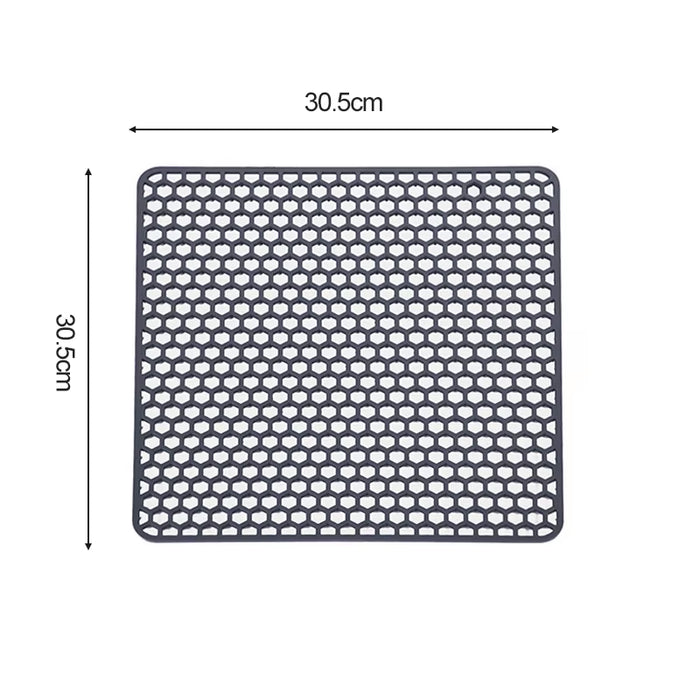 Sink Protectors for Kitchen Sink,Sink Mat,Grid Silicone Kitchen Sink Mat for Bottom of Stainless Steel Sink,Heat Resistant Mat