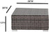 Sectional Sofa, Wicker Furniture Outdoor Wicker Patio Furniture Sofa Garden Furniture Set (Brown)