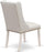 7 Piece Modern Dining Table Set Consist of a Rectangle Wooden Table and 6 Light Grey Faux Leather Upholstered Chairs, 36X60 Inch, Linen White