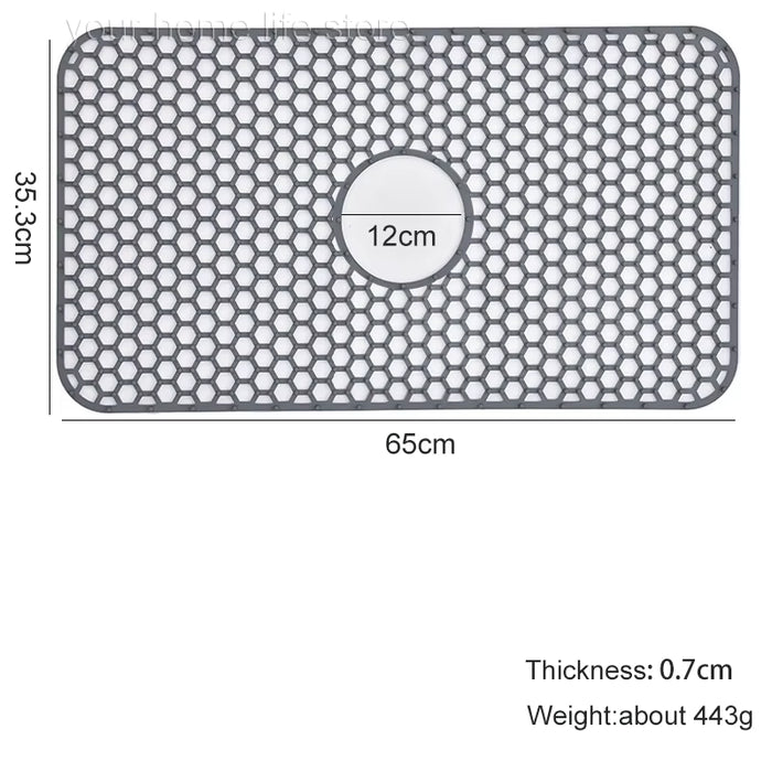 Sink Protectors for Kitchen Sink,Sink Mat,Grid Silicone Kitchen Sink Mat for Bottom of Stainless Steel Sink,Heat Resistant Mat