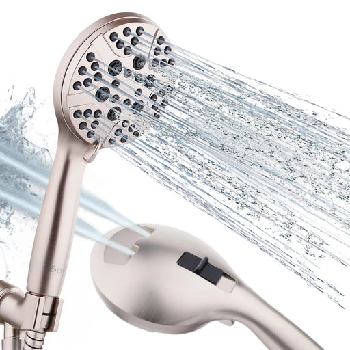 High Pressure Shower Head with Handheld 8 Spray Settings High Flow Removable