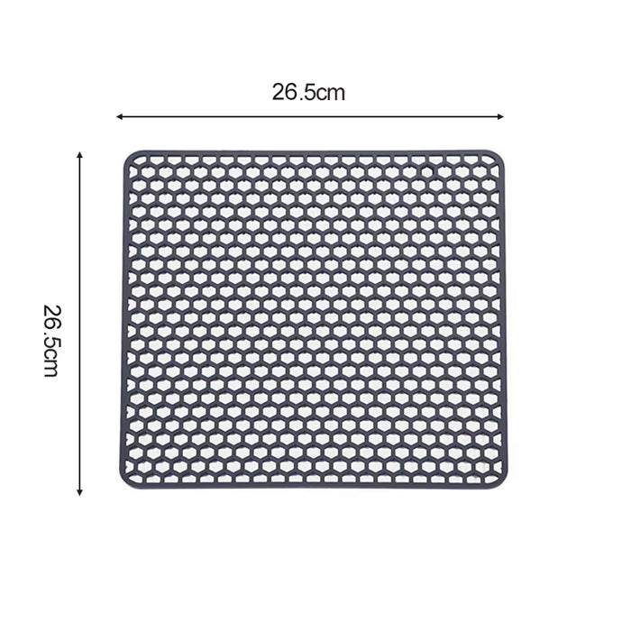 Sink Protectors for Kitchen Sink,Sink Mat,Grid Silicone Kitchen Sink Mat for Bottom of Stainless Steel Sink,Heat Resistant Mat