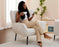 89 Inch Sofa, 3 Chairs and Sofa Set, Sofa Couch with Extra Deep Seats, White Corduroy